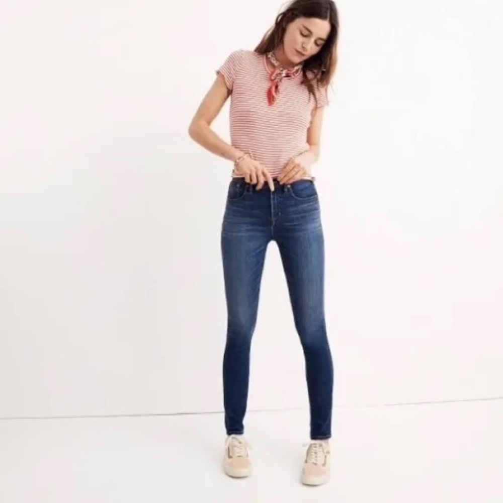 Madewell EUC 10’ High Rise Skinny, Danny Wash Edition Denim Jeans-Size 26